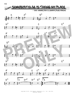 Somebody Else Is Taking My Place von Peggy Lee (Download) 