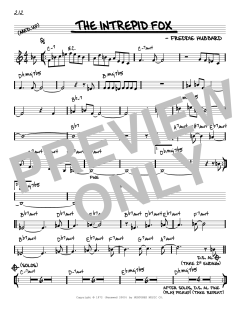 The Intrepid Fox [Reharmonized version] von Freddie Hubbard (Download) 