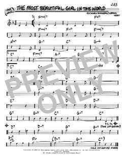 The Most Beautiful Girl In The World von Richard Rodgers (Download) 