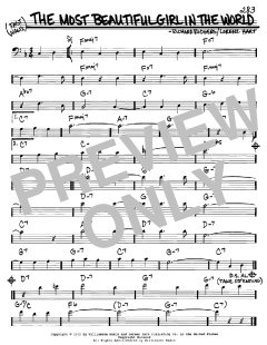 The Most Beautiful Girl In The World von Richard Rodgers (Download) 