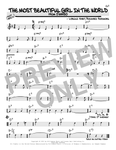 The Most Beautiful Girl In The World von Richard Rodgers (Download) 