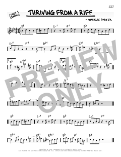 Thriving From A Riff von Charlie Parker (Download) 