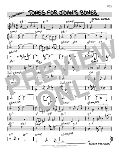 Tones For Joan's Bones [Reharmonized version] von Chick Corea (Download) 