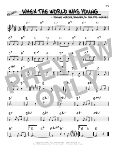 When The World Was Young von Johnny Mercer (Download) 