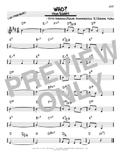 Who? von Jerome Kern (Download) 