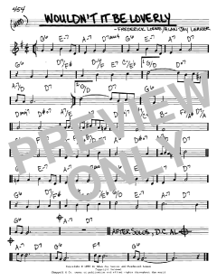 Wouldn't It Be Loverly von Alan Jay Lerner (Download) 