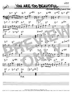 You Are Too Beautiful von Richard Rodgers (Download) 