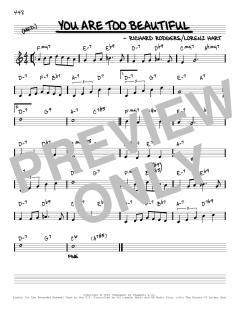 You Are Too Beautiful [Reharmonized version] von Richard Rodgers (Download) 