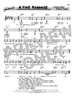 A Fine Romance von Jerome Kern (Download) 