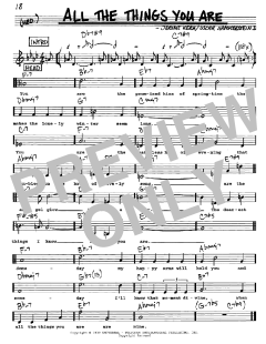 All The Things You Are von Jerome Kern (Download) 