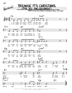 Because It's Christmas von Barry Manilow (Download) 