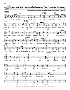 Bei Mir Bist Du Schon von Sammy Cahn (Download) 