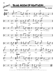 Blue Moon Of Kentucky von Bill Monroe (Download) 
