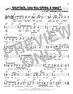 Brother, Can You Spare A Dime? von Edgar Y. Harburg (Download) 