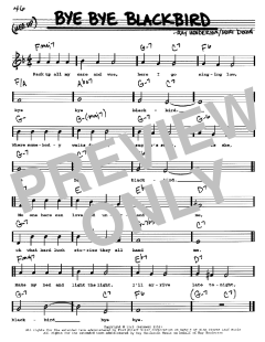 Bye Bye Blackbird von Mort Dixon (Download) 