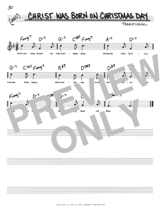 Christ Was Born On Christmas Day (Download) 