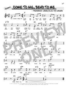 Come To Me, Bend To Me von Alan Jay Lerner (Download) 