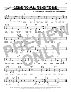 Come To Me, Bend To Me von Alan Jay Lerner (Download) 