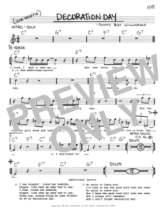 Decoration Day von Sonny Boy Williamson (Download) 