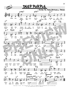 Deep Purple von Mitchell Parish (Download) 