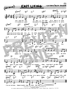 Easy Living von Leo Robin (Download) 