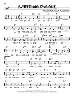 Ev'rything I've Got von Richard Rodgers (Download) 