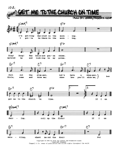 Get Me To The Church On Time von Alan Jay Lerner (Download) 