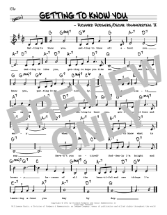 Getting To Know You von Richard Rodgers (Download) 