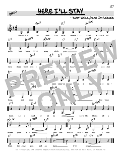 Here I'll Stay von Alan Jay Lerner (Download) 