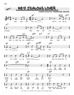 Hey! Jealous Lover von Sammy Cahn (Download) 