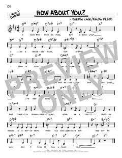 How About You? von Burton Lane (Download) 