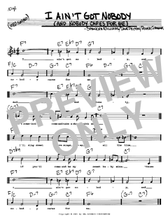 I Ain't Got Nobody von Bessie Smith (Download) 
