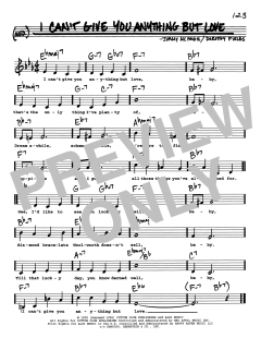 I Can't Give You Anything But Love von Jimmy McHugh (Download) 