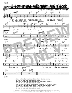I Got It Bad And That Ain't Good von Duke Ellington (Download) 