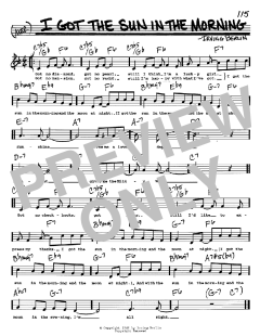I Got The Sun In The Morning von Irving Berlin (Download) 