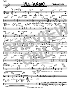 I'll Know von Frank Loesser (Download) 