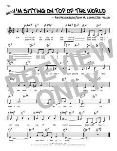 I'm Sitting On Top Of The World von Sam M. Lewis (Download) 