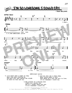 I'm So Lonesome I Could Cry von Elvis Presley (Download) 