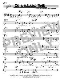 In A Mellow Tone von Milton Gabler (Download) 
