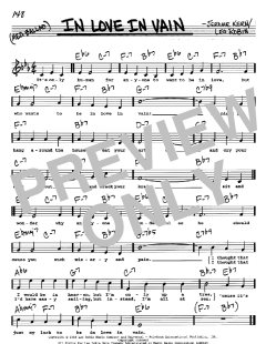 In Love In Vain von Jerome Kern (Download) 