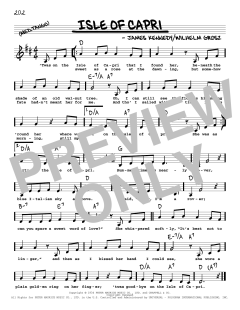 Isle Of Capri von Frank Sinatra (Download) 