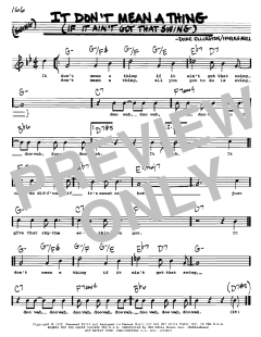 It Don't Mean A Thing von Duke Ellington (Download) 