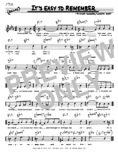 It's Easy To Remember von Richard Rodgers (Download) 