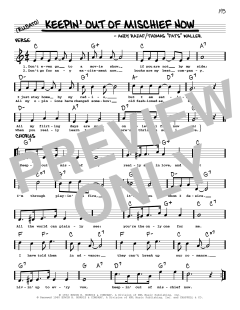Keepin' Out Of Mischief Now von Andy Razaf (Download) 