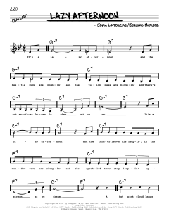 Lazy Afternoon von John Latouche (Download) 