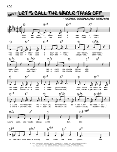 Let's Call The Whole Thing Off von George Gershwin (Download) 
