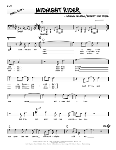 Midnight Rider von The Allman Brothers Band (Download) 