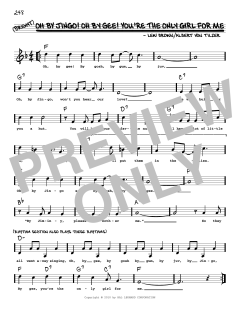 Oh By Jingo! Oh By Gee! You're The Only Girl For Me von Lew Brown (Download) 