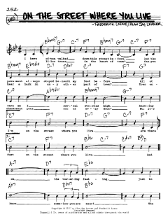 On The Street Where You Live von Alan Jay Lerner (Download) 