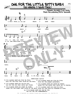 One For The Little Bitty Baby von Ronnie Gilbert (Download) 